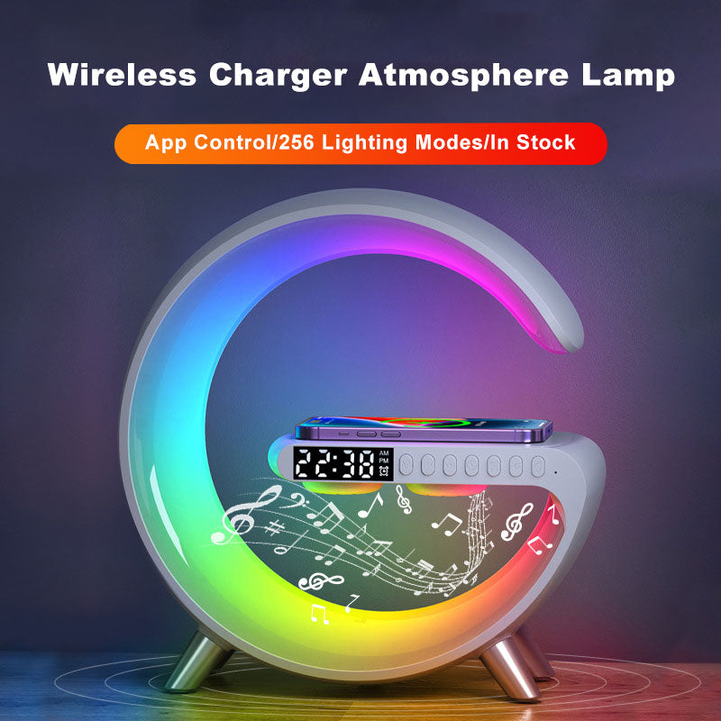 LED Lamp Bluetooth Speaker Wireless Charger - Toofy